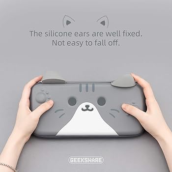 Nintendo Switch - ねこさる Amazon.com: GeekShare Cat Ears Carry Case Compatible with